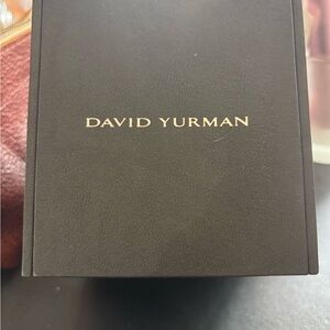 David Yurman Black Box with Gold Logo